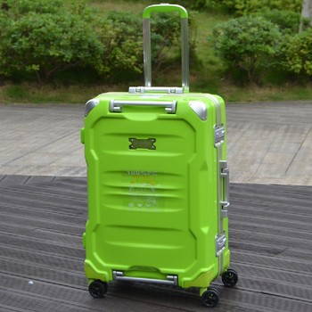 Trolley case 32-inch overseas suitcase large suitcase aluminium frame checked box aircraft universal wheel 26 ກ່ອງພາດສະຕິກ