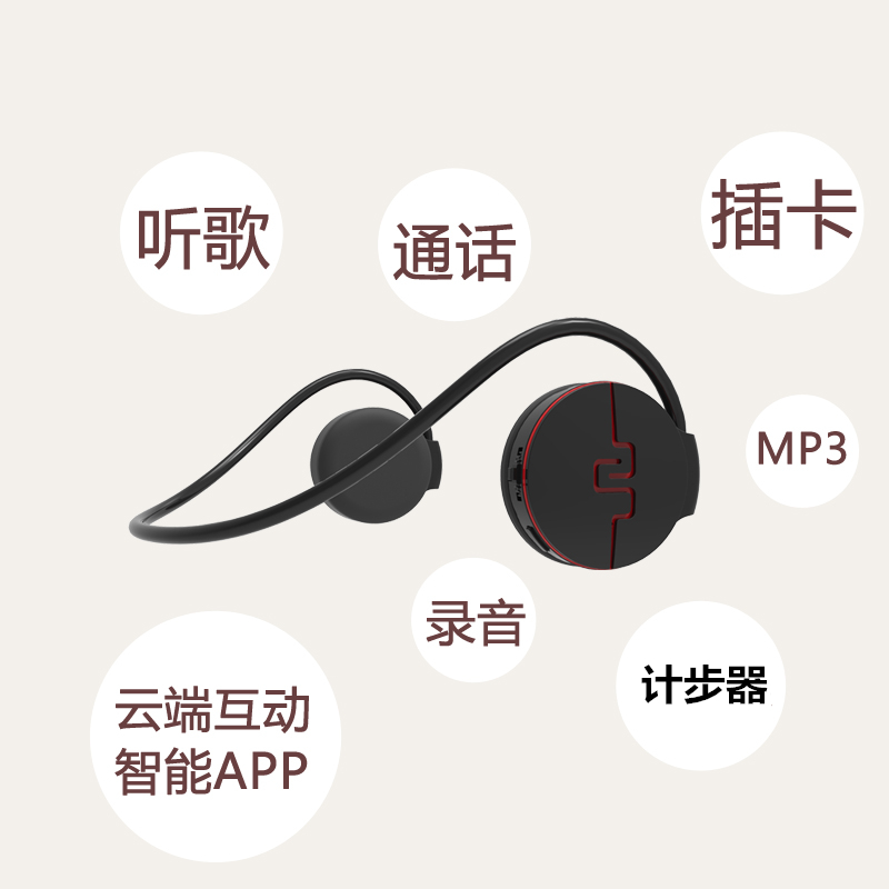 EAMEY/绎美 P3运动跑步无线蓝牙耳机4.0立体声双耳头戴式通用型