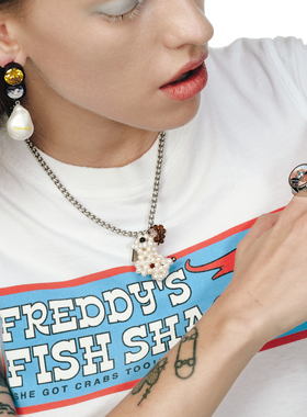 TysGrocery珍珠编织动物男女项链