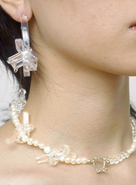 TysGrocery SS2021 A home Issue 系扣珍珠短项链