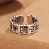 Retro ethnic style niche design Taoist mountain ghost ring