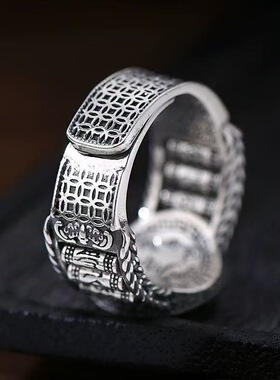 黄财神戒指男款复古小众冷淡风