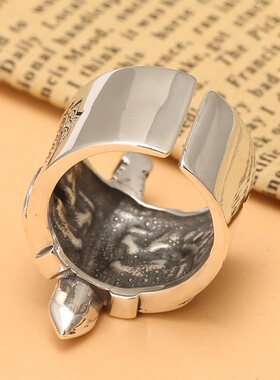 勇者骑士之剑戒指男复古蛇头霸气