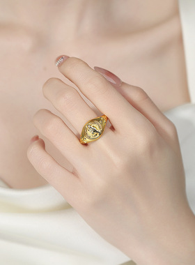 复古祈祷之手戒指男款高级感小众