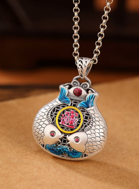 百搭文艺范国潮长款项链纯银