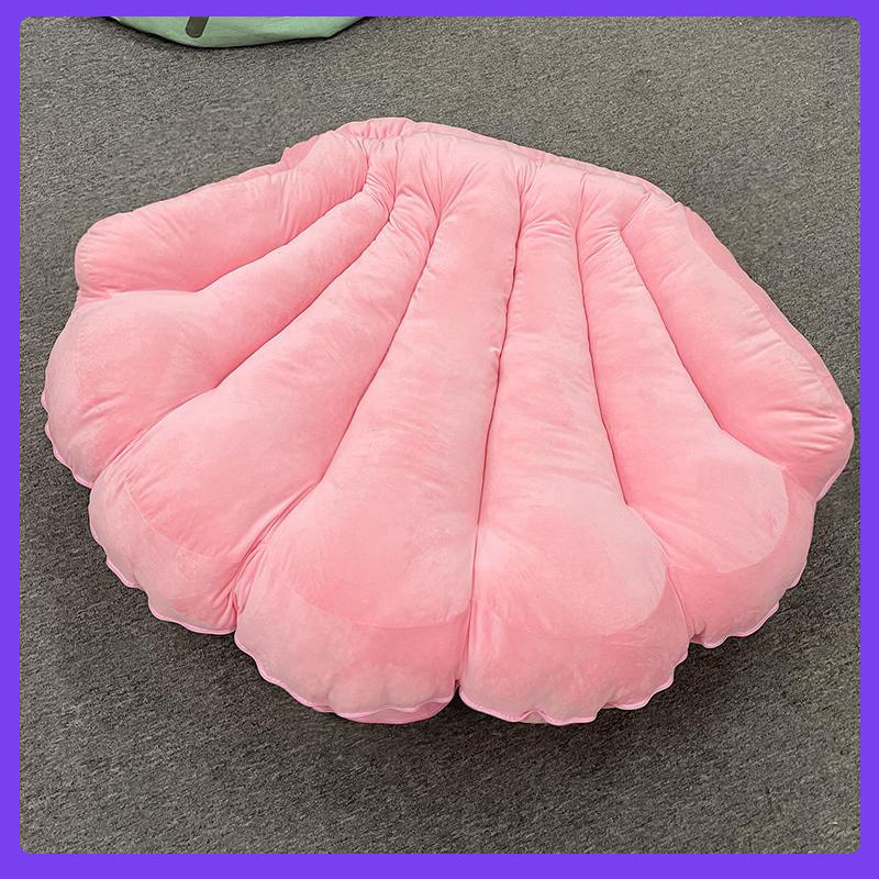 蚌壳毛绒玩具大贝壳抱枕巨型女坐垫 熊先生玩具毛绒布艺类玩具