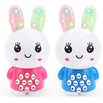 Will sing Mini Little Rabbit Baby Baby Toys Music Children Song Puzzle 0-1 Year Old 3 Children Storytelling Machine Early