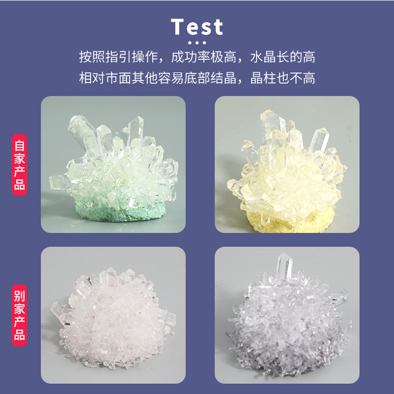 儿童益智趣味科学小实验手工制作DIY自种水晶生长化学种植结晶-图0