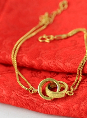 仿真黄金新娘结婚拍摄道具手链