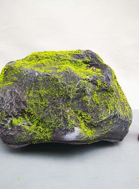 PU仿真苔藓石头泡沫布置餐厅拍摄饭店道具室内造景影视装饰摆件