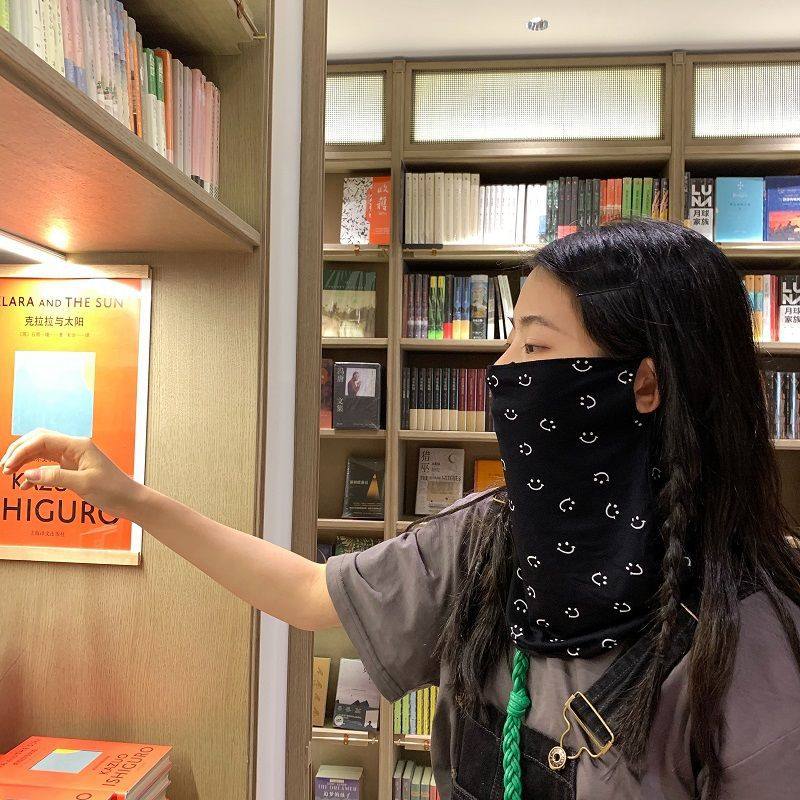 ins夏季时尚全脸防晒遮阳护脸护颈网红小红书素颜遮脸面罩女潮人 - 图1