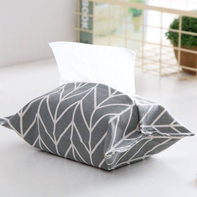 Cotton and linen storage box tissue paper towels for living room tissue box Japanese style