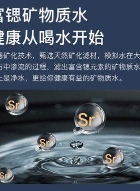 富锶净水器家用直饮大通量1000G厨下过滤纯水机RO反渗透净水器