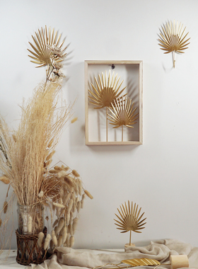 轻奢风金色芭蕉叶衣帽钩装饰品