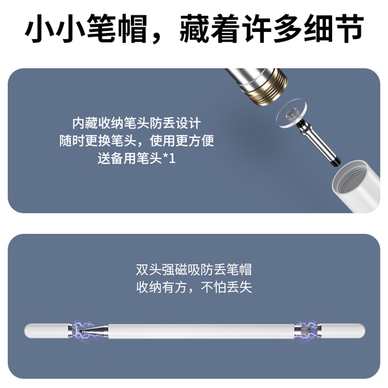 适用于联想小新pad触控笔2022新款电容笔10.6寸leovo手写笔padpro触屏笔padplus2021平板手机安卓电脑通用 - 图1