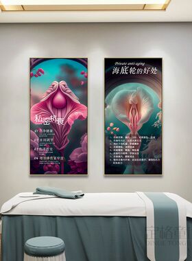 生殖私密抽象艺术装饰画可定制