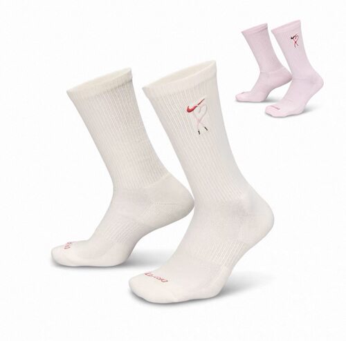 耐克Nike 男女情侣春夏爱心印花刺绣情人节高帮运动袜 HJ9381-133 - 图3