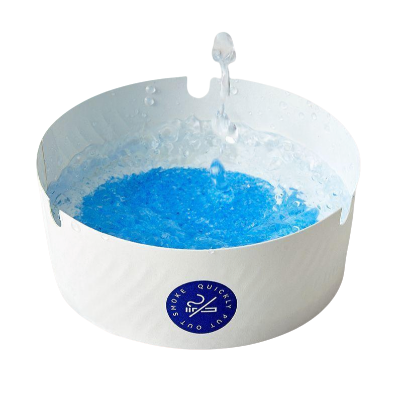 一次性烟灰缸灭烟沙环保纸卡发泡带办公商务专用懒人用品家用客厅 - 图3