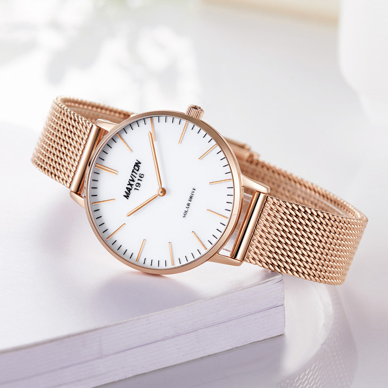 玛斯威顿光能女高级感小巧精致手表 玛斯威顿国产腕表