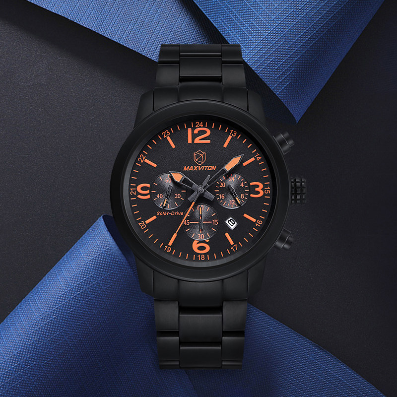 玛斯威顿户外特种兵男防水光能表 玛斯威顿国产腕表