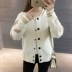 Áo len nữ mùa thu 2019 mới áo len nữ phiên bản Hàn Quốc của thời trang lỏng lẻo áo khoác len ngắn đan - Cardigan áo khoác cardigan nữ Cardigan