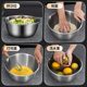 Deep and thicken 316 stainless steel basin, household kitchen beating eggs, kneading, fabric cooking basin, boiling soup basin