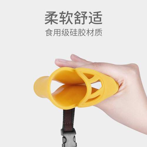 狗狗嘴套防咬叫防乱吃宠物止吠器中型小型犬泰迪狗套鸭嘴套狗口罩 - 图1