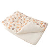 Hippie dog cartoon full print flannel cushion