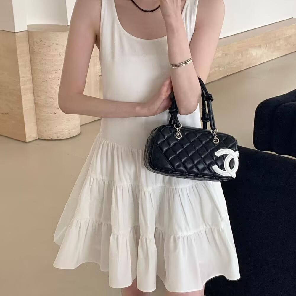 十三行高货ONE TIME春夏新款甜美纯欲风显白背心蛋糕伞裙连衣裙女 - 图0