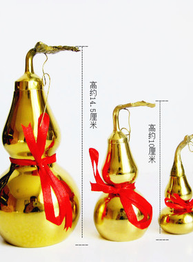 开口铜葫芦福禄胡芦摆件客厅