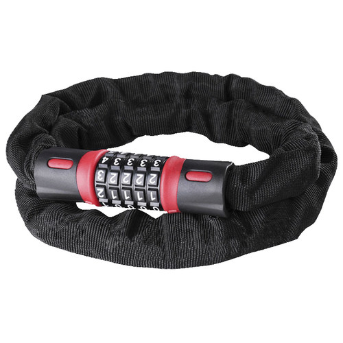 自行车密码锁电动车摩托车链条锁单车防盗车锁山地电瓶车铁链锁链 - 图3