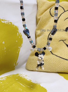 灯泡家原创手工自制迪士尼米奇项链迪士尼环球影城可爱卡通项链
