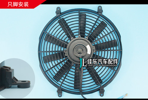 14寸24v电子扇水箱散热加装超薄大功率汽车吸吹风12v改装80W风扇 - 图3