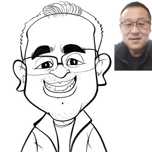 似颜绘夸张漫画头像手绘真人画像 动漫设计 卡通人像定制彩绘画像 - 图3