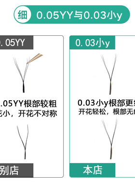 婴儿弯小y型嫁接睫毛yy0.03美睫店专用爱情网y丫丫双尖开花超柔软