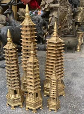 文昌塔纯铜仿古文房用品