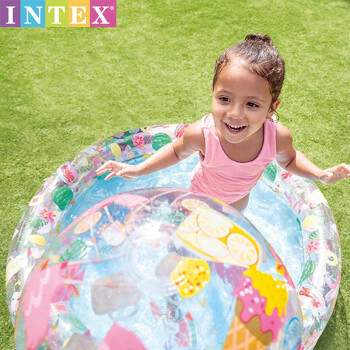 新款 INTEX游泳池家用充气波波池室内戏水池游戏围栏宝宝儿童海洋-图2