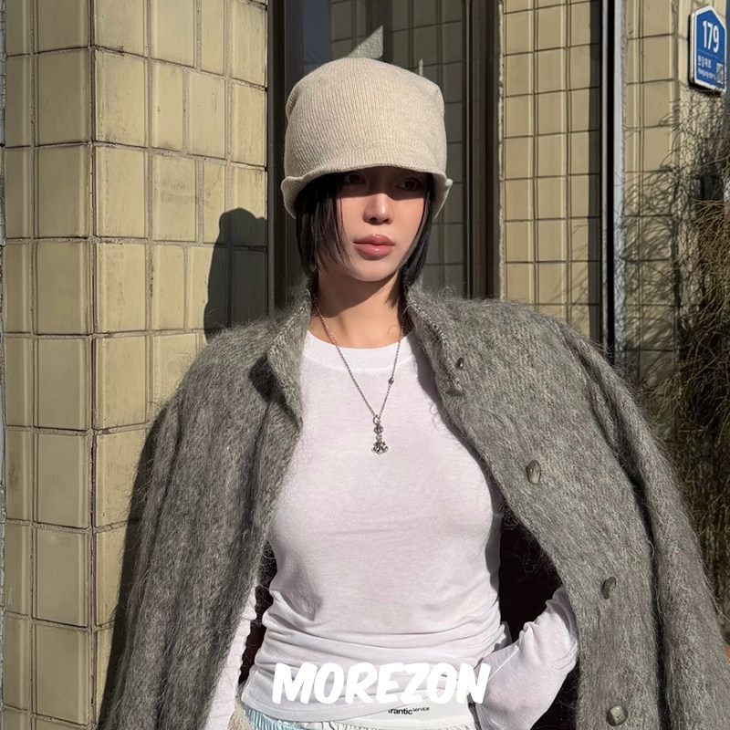 MOREZON【AWESOME NEEDS FLAP KNIT CAP】25AW百搭护耳针织包头帽