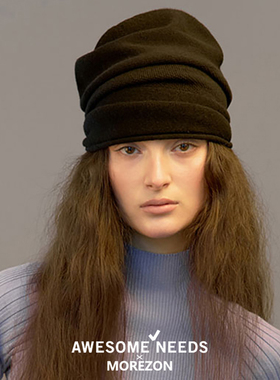 MOREZON【AWESOME NEEDS KNIT HAT】26秋冬新款潮人针织包头帽子
