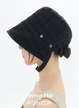 MOREZON【Brown hat Rocha Bonnet】26春夏新款潮人精致侍女帽子