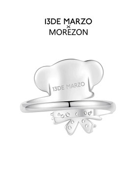 MOREZON【13DE MARZO】26春夏新款潮人可爱蝴蝶结领结小熊头戒指