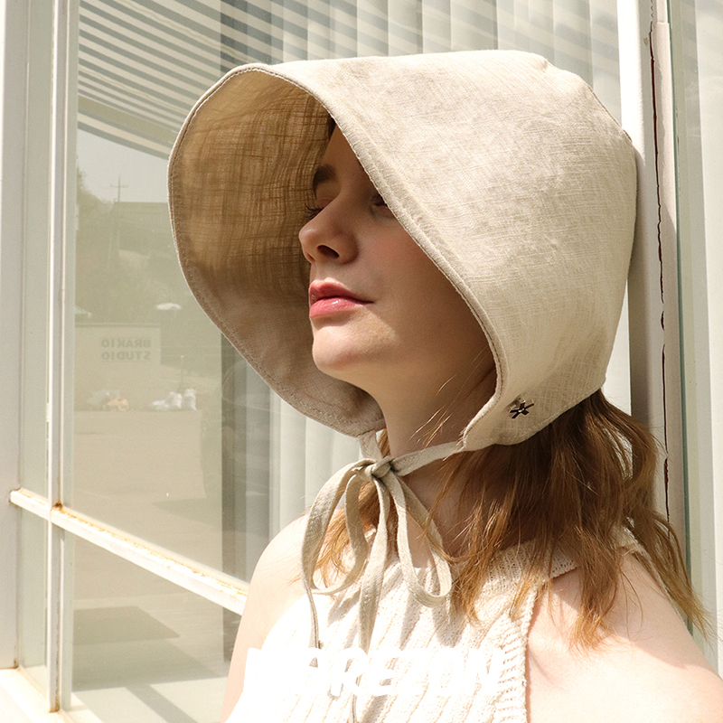 MOREZON【ELKE BLOEM BLOSSOM LINEN BONNET】春夏轻薄透气宝宝帽 - 图1