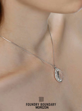 MOREZON【FOUNDRY BOUNDARY】26SS潮人精致百搭几何形冰片项链女