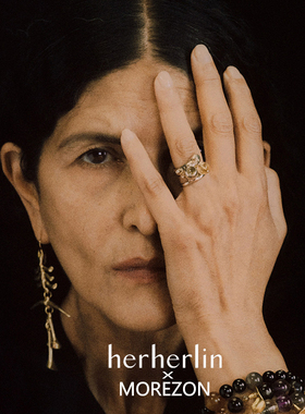 MOREZON【herherlin】26SS春夏新款小众潮人时尚球铃转珠双层戒指