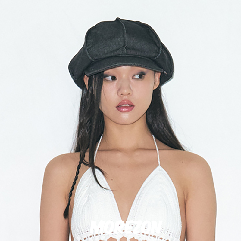 MOREZON【POESIE D'AME GRAND DENIM MARGOT HAT】春夏牛仔报童帽 - 图2