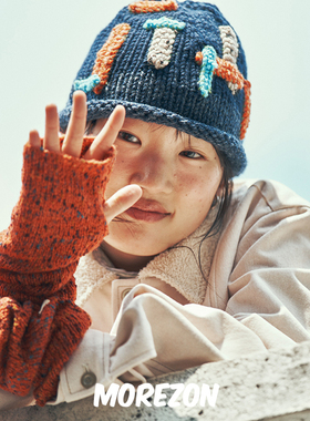 MOREZON【MISU A BARBE TILE BEANIE】24AW秋冬立体条纹毛线帽子