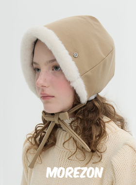 MOREZON【Brown hat Iris Bonnet】秋冬潮人百搭休闲棋盘格侍女帽