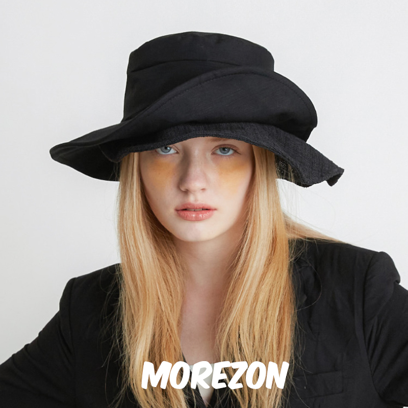 MOREZON【Brown hat Double Brim Wire Hat】双层帽檐潮人渔夫帽 - 图0