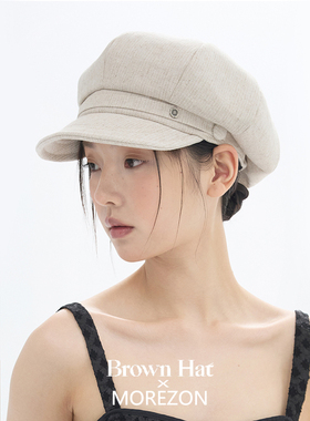 MOREZON【Brown hat Newsboy Casquette】26春夏新款潮人报童帽子