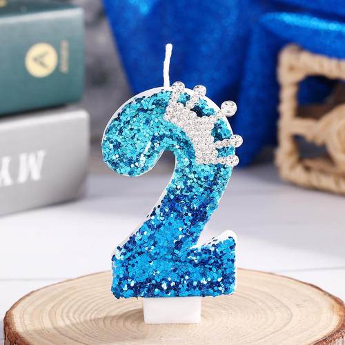 皇冠蜡烛蛋糕装饰韩国ins可爱卡通皇冠生日数字蜡烛儿童派对装扮 - 图2